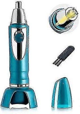 Elsavct Ammattimainen nenäkarvatrimmeri LED-valolla, ladattava, vedenpitävä, ruostumattomasta teräksestä valmistetut terät