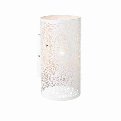 Endon Collection Lighting Secret Garden Floral Blade Design Wall Light Matt Elfenben Paint, E14