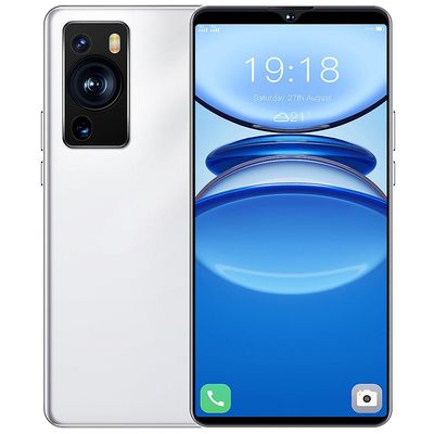 P60 Pro 6.7 Smart Telefon 12ram512rom Super batteritid Super klar vattendroppskärm Vit