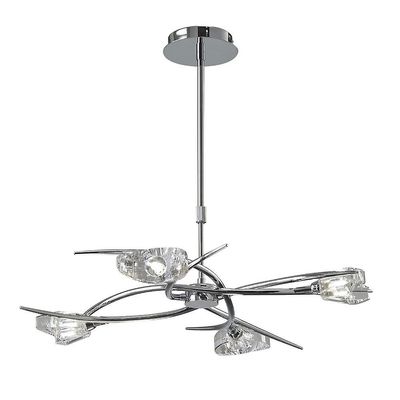 Inspired Lighting Eclipse teleskopisk semi flush cabriolet 4 lys G9, poleret krom