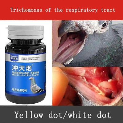 Redkid Kyyhkynen kilpakyyhky Trichomonas hengitysteiden keltaiset pisteet ja valkoiset pisteet kaksinkertainen vaikutus kaksi yhdessä 100 tablets