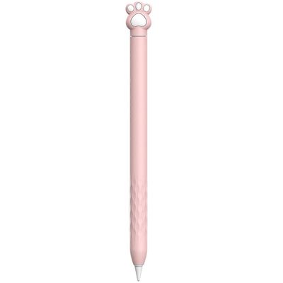AHASTYLE PT129-2 Apple Pencilille 2. sukupolven söpö sarjakuvakynäkynän kynän kansi pehmeä putoamisenestoholkki Monivärinen Pink/Cat Paw