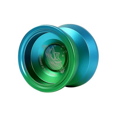 Liltop Legetøjsgave reagerer ikke Yoyo Professional Metal Yoyo Alloy Yo Yo Ball Blå grøn