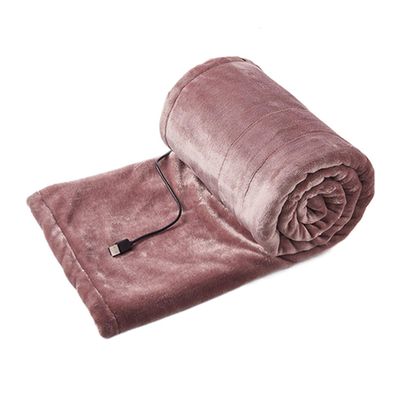 unbrand Elektrisk varmeteppe Overopphetingsbeskyttelse Vaskbar med 3 temperaturnivåer Oppvarming Underbed plysj elektrisk teppe Rosa 180x80cm