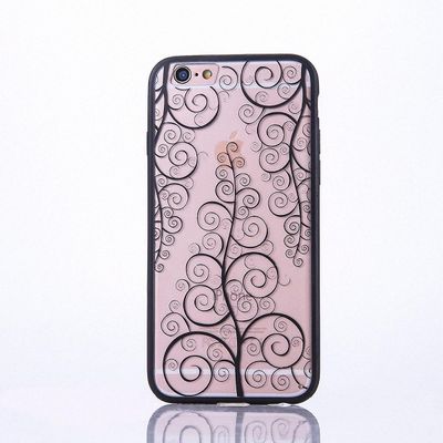 König Apple iPhone SE 2020 Telefonetui Mandala Taske Beskyttelsesetui Cover Blomst Sort