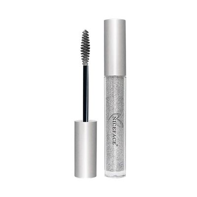 Fruushop Glitter Mascara Skinnende Diamant Mascara Vanntett Langvarig Fortykning Forlengende Øyevipper Makeup Party 1Pcs