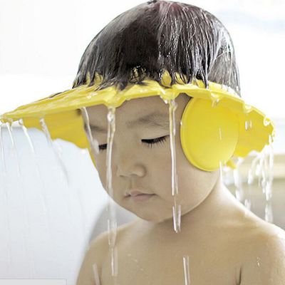 1stk Baby Shower Justerbar hætte Børn Shampoo Bad Vask Hår skjold Hat Badning Bebes Vandtæt Forhindre vand i øret