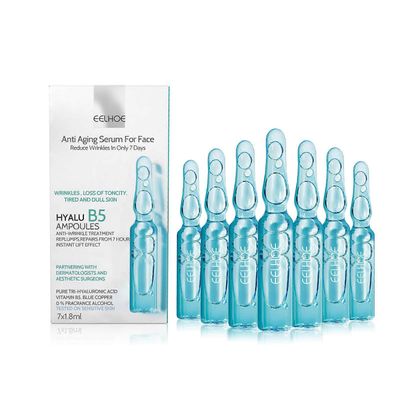 7kpl 1,8ml Hyalu B5 ampullit ryppyjä estävä ampulli essence hoito ikääntymistä estävä seerumi kasvoille vähentää ryppyjä