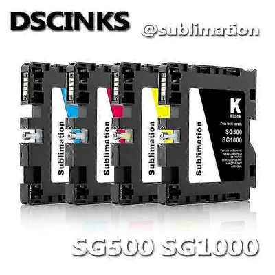 2025 korkea laatu SAWGRASS SG500 SG1000 Ei sarjanumeroa Yhteensopiva mustekasetti sirun sublimaatiomusteella Plug And Play 1 sarja - K C M Y