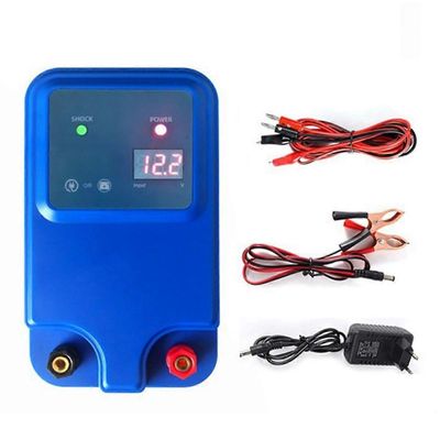 10KM 12V sähköaita eläimille Nauta Lampaat Kana Tila Karja Pulssilaite Sähkö Sheph Sininen