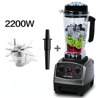 Blender Smoothie Maker, 2000w profesjonell benkeplate blender med 10 justerbare hastigheter, 2l Bpa-fri tritanbeholder, 8 rustfritt stålblader for is