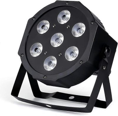 Lavavalot 7x18W ylävalot tiukalla testauksella 6in1 RGBWA UV LED Par-valot Ääni aktivoitu DMX512-ohjaus Kirkas DJ Par -valo lavajuhliin Club D