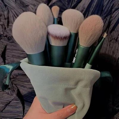 13stk Kvinders bløde fluffy makeupbørster sæt til kosmetik Foundation Blush Powder Eyeshadow Kabuki Blending Makeup Brush Beauty Tool
