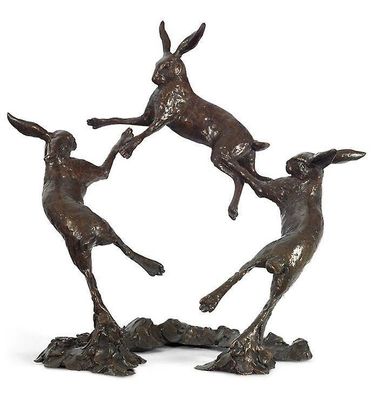 Alliance Interiors Moondance dansende harer, skulpturer og statuer