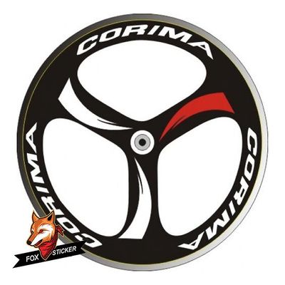 700c Tri Pinnat Pyörät Tarra Maantiepyörä Tarrat Corima Track Tt -pyörälle white with red