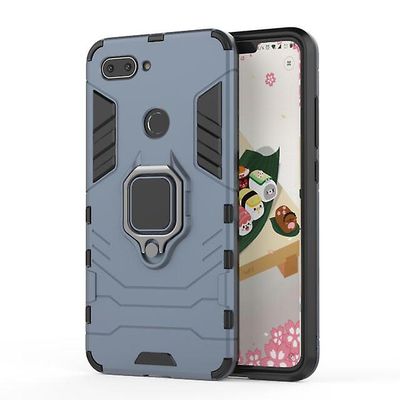 AIR Xiaomi Mi 9 coveretui med supportring - blå sort