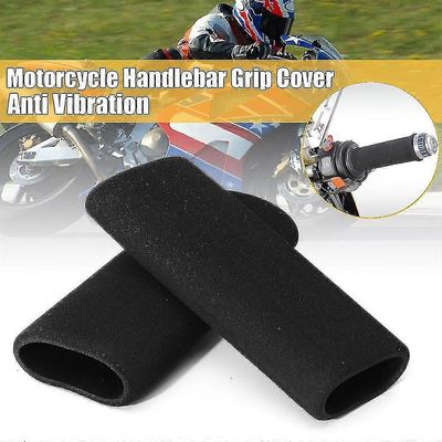 1 pari moottoripyörän moottoripyörän liukastuminen vaahto tärinänestomukavuuden ohjaustangon kahvan kannessa