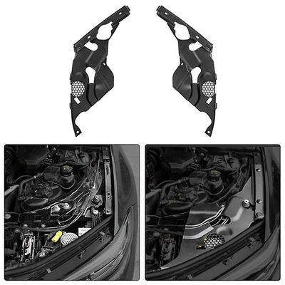 Otwoo For-bmw 3-serie G28 G20 2019+ Motorbeskyttelsesdeksel Motorrom Beskyttelsesdeksel Frontlysdeksel modifikasjon Svart