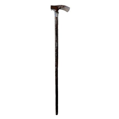 Walking stick med jade tre utskåret hestehode krykke farget walking stick håndtak hodet håndtaket tw