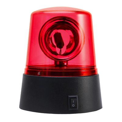 3 tuuman strobovalo akkukäyttöinen 360 astetta pyörivä majakka Stage Effect Lamp-Yvan 1 kpl Red