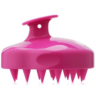 Linkrunning Hovedbundsmassager shampoobørste med bløde og fleksible silikonebørster til hårpleje og hovedafslapning, ergonomisk hovedbundsskrubber ...