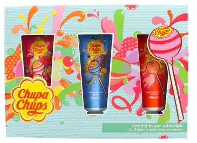 Chupa Chups Hand It to You Hand & Nail Cream -kokoelma (3 x 50 ml käsi- ja kynsivoidetta)