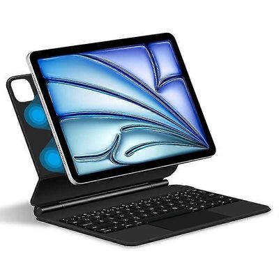 IPad Air 13 (2024) (M2) kelluva magneettikotelo Bluetooth-näppäimistö Multi-Touch-ohjauslevyllä Musta iPad Air 13 (2024)