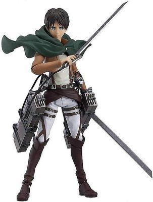 Hyökkäys titaania vastaan Eren Yeager Toimintahahmo Keräily PVC-hahmolahjat Anime-patsas Modulaarinen malli koristelu