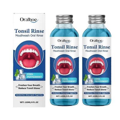 Nielurisakivisuuvesi, oraalihuuhteluneste rauhoittaville nielurisoille, pahanhajuisen hengityksen hoito 2pcs