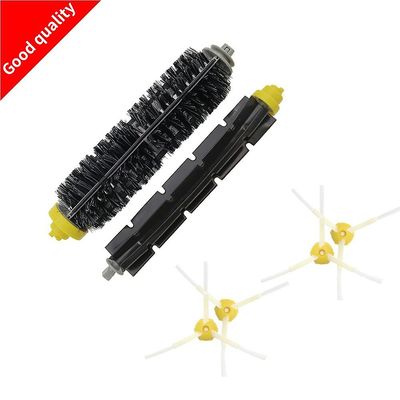 6pcs/lot 1bristle Brush +1 Fleksibel tæppebanker børste +4 Side Brush Til Irobot Roomba 600 700-serien støvsugning robotter 760 770