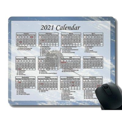 (260x210x3) Gaming musemåtte 2021 års kalender med ferie, keter Storm Artist Conception Space