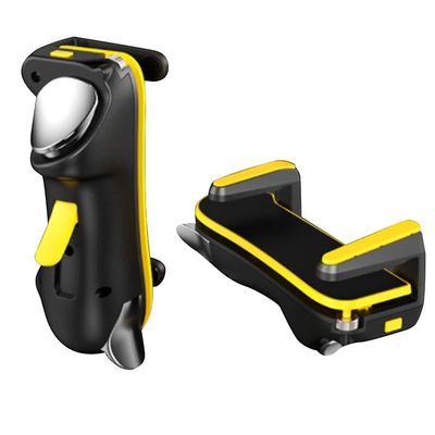 Kuusi sormea ​​pelin laukaisimeen PUBG-peliohjaimelle L1 R1 Alloy Key Button Android Gamepad J:lle Keltainen