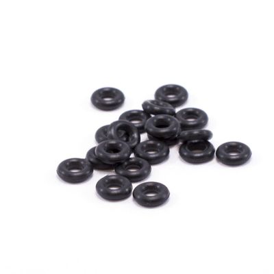 BodyJewelryOnine O-ring pakke af 20 sorte gummi perfekt til tunneler stik konus holder 8g (3.2 mm)