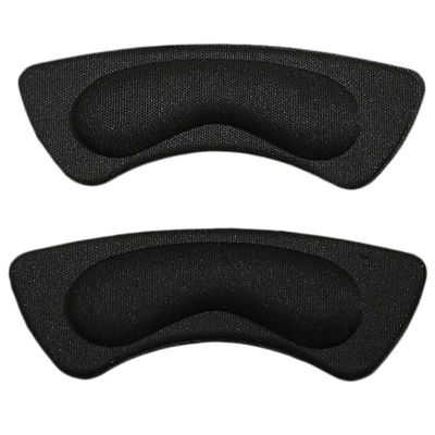 Liltop Sticky Stof Svamp Sko Back Heel insoles Pads Lineær Fod Beskyttelse Sort