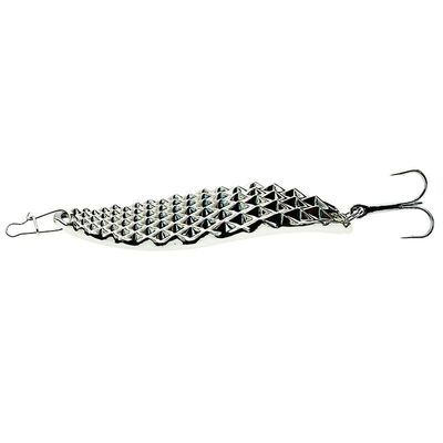 Unbrand 1pcs 10g-20g Metal Spinner Spoon Trout Fiskeri Lure Hard Bait Pailletter Noise Paillette Kunstig Bait Små hårde pailletter Spinner Sølv D