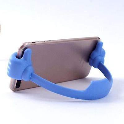 Tommel opp mobiltelefon holder Blå