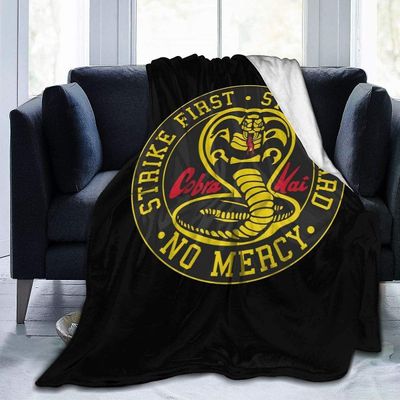 Cobra Kai heittää huopa pehmeä flanellifleece koko kauden kevyt olohuone/makuuhuone lämmin huopa 60x50in 150x125cm