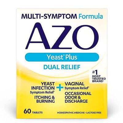 Azo jäst plus dubbla lättnadstabletter 60 räkna