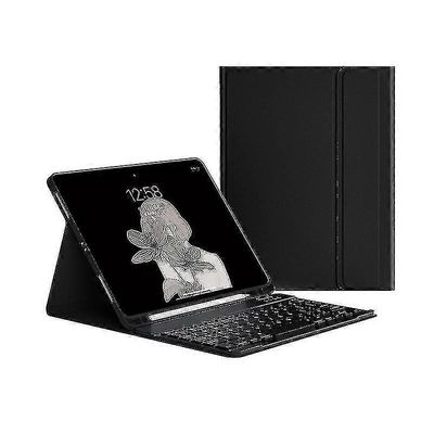 Kotelo näppäimistöllä ipadille 9.7 inch 2017 2018 5. 6. sukupolvi Musta