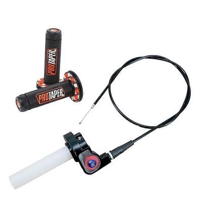 Moottoripyörä 1/4 Quick Turn Throttle Settle 1200MM kaasukaapeli kahvoilla PRO TAPER ohjaustanko Dirt Pit Bike Motocross osat Moottoripyörän kyynär...
