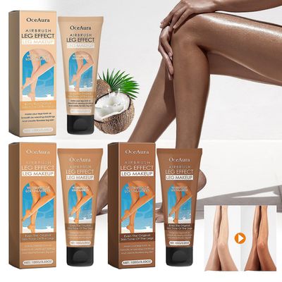 Leg Makeup Foundation, Leg Makeup Lotion, Full Coverage Body Foundation ja Concealer Makeup Vedenpitävä arpien, mustelmien peittämiseen Vaaleanruskea