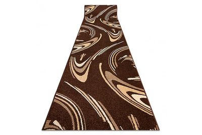 RugsX Runner HEAT-SET FRYZ KAFFE brun 70 cm 70x1200 cm