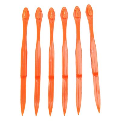6kpl Easy Orange Citrus Peeler oranssinvärisenä keittiötyökalu-rx Oranssi