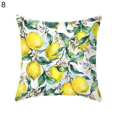 45x45cm Sitruuna Oranssi Print Throw Tyynyliina Tyynynpäällinen Koti vuodesohva Sisustus 8