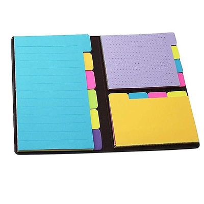 6 Farveindeks memo Pad Scheduler Papir Sticky Notes En typografi