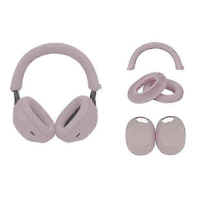 Sony WH-1000XM5 -kuulokkeiden suojasarja päänauhan kansi + ulkokorvakupin suojus + kuulosuojaimen silikonikotelo Rose Grey