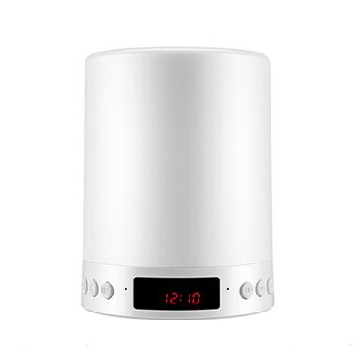 Huizhiwentong Farverige Lys Bluetooth Audio Vækkeur Tid Display
