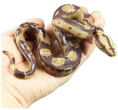 Qian Simulation Boa Constrictor, Wild Animal Model Snake brun