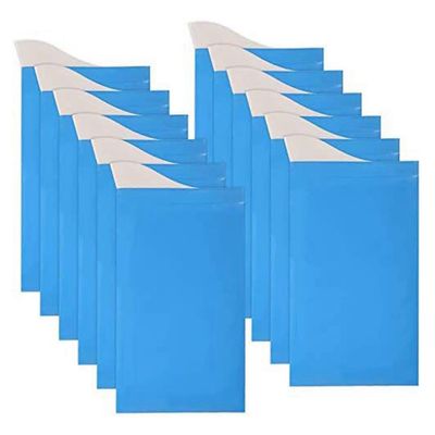 Kertakäyttöiset virtsapussit retkikäyttöön, 12 pissapussin sarja Sininen