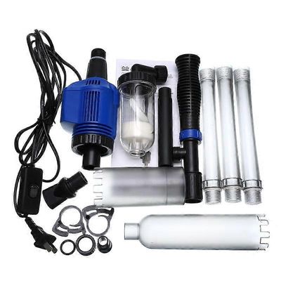 Tehokas sähköinen akvaario kalasäiliön vedenvaihtaja hiekanpesukone tyhjiö sifonilla toimiva soranpuhdistusaine akvaarion puhdistustyökalu musta